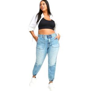 TORRID JOGGER Super Stretch Mid-Rise Jeans Plus Size 20 Regular